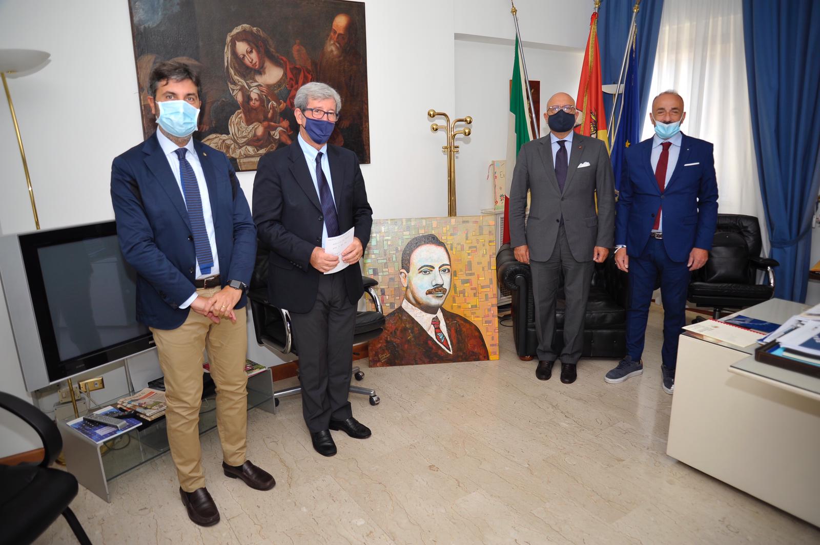 Sarà esposta a Washington l’opera dedicata a Vincenzo Sellaro donata dal Capitolo di Roma